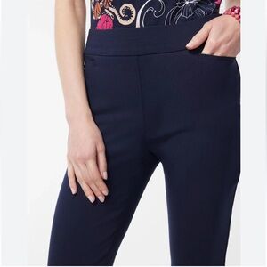 Talbots Outlet Navy Slimming Ankle Navy Pants stretch Pull on size 16 W nwt